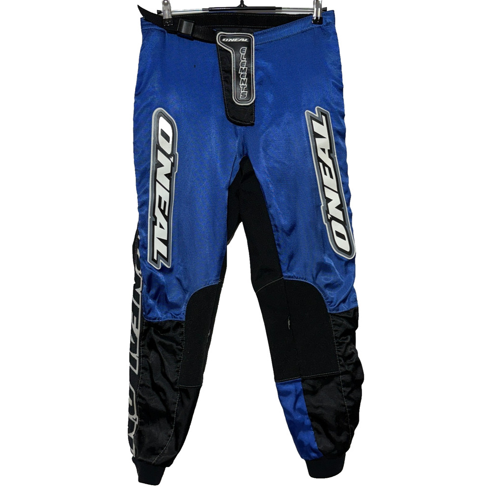 O'Neal Element Pants Mens 32 Blue Black Made with‎ Kevlar Motocross Riding Gear